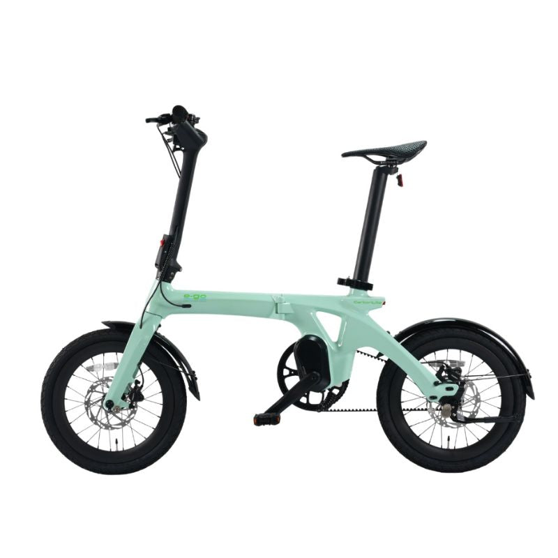 E-Go CarbonLite Folding Mid-Drive Commuter Electric Bike 250W