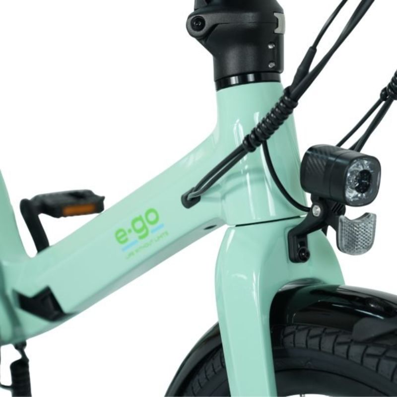 E-Go CarbonStep Step-Through Carbon-Fibre Folding Electric Bike 250W - Charge & Glide
