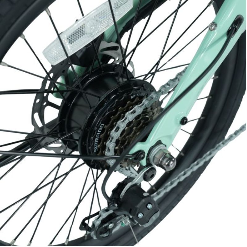 E-Go CarbonStep Step-Through Carbon-Fibre Folding Electric Bike 250W - Charge & Glide