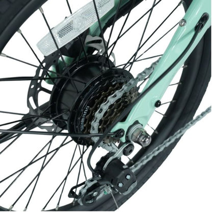 E-Go CarbonStep Step-Through Carbon-Fibre Folding Electric Bike 250W - Charge & Glide