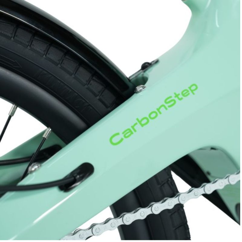 E-Go CarbonStep Step-Through Carbon-Fibre Folding Electric Bike 250W - Charge & Glide