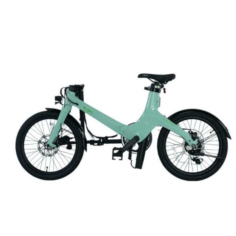 E-Go CarbonStep Step-Through Carbon-Fibre Folding Electric Bike 250W - Charge & Glide