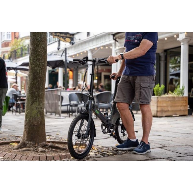 E-Go CarbonStep Step-Through Carbon-Fibre Folding Electric Bike 250W - Charge & Glide