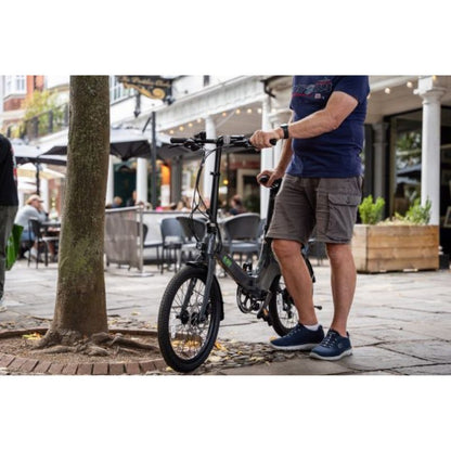 E-Go CarbonStep Step-Through Carbon-Fibre Folding Electric Bike 250W - Charge & Glide