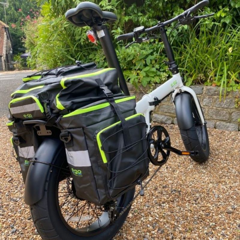 E-Go XL Rear Rack Pannier for Max, Max+ & Max+ PRO - Charge & Glide