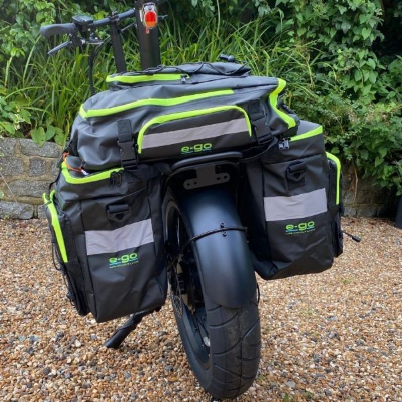 E-Go XL Rear Rack Pannier for Max, Max+ & Max+ PRO - Charge & Glide