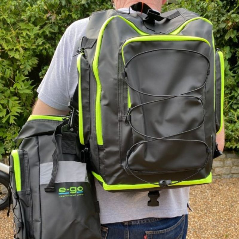 E-Go XL Rear Rack Pannier for Max, Max+ & Max+ PRO - Charge & Glide