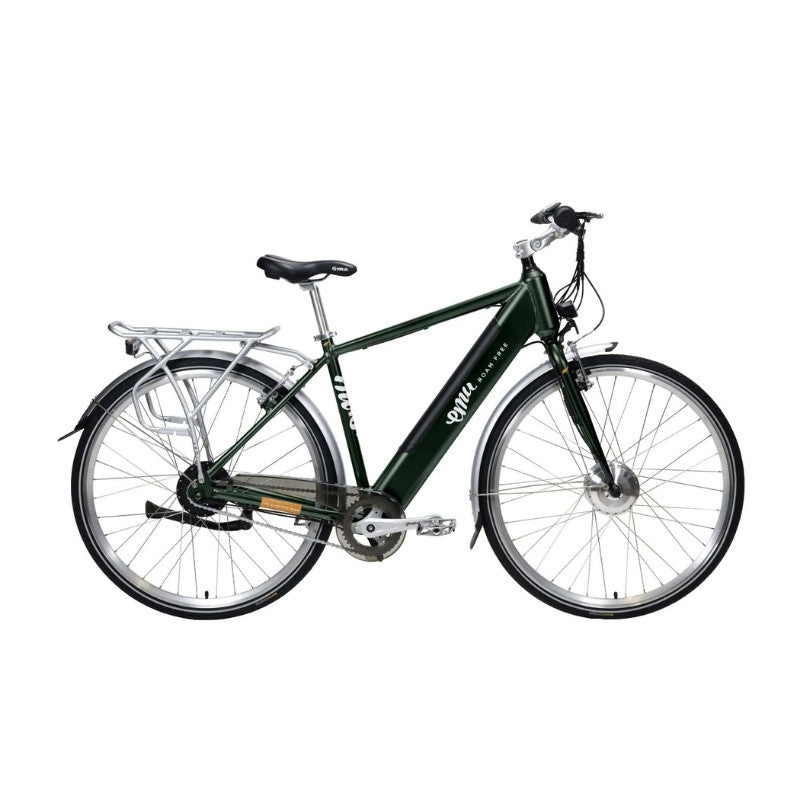 EMU CLASSIC MK3 CROSSBAR ELECTRIC BIKE 250W RACING GREEN - Charge & Glide
