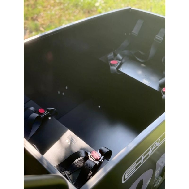 Emu E-Haul Cargo Electric Trike 250W, Seats Up To 4 Children - Charge & Glide