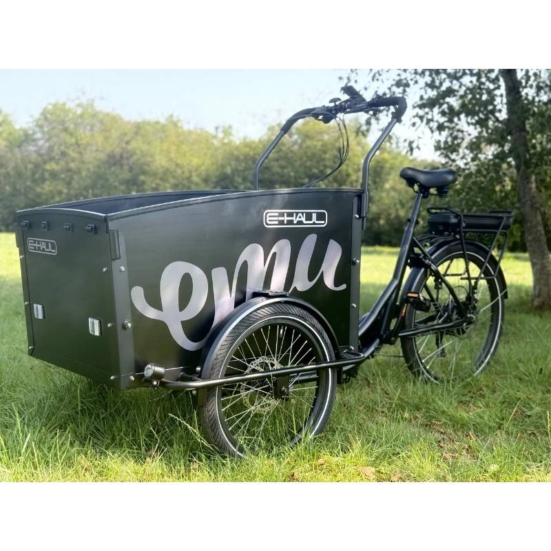 Emu E-Haul Cargo Electric Trike 250W, Seats Up To 4 Children - Charge & Glide