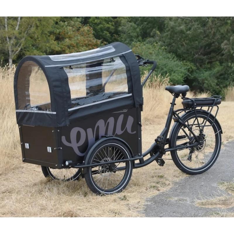 Emu E-Haul Cargo Electric Trike 250W, Seats Up To 4 Children - Charge & Glide