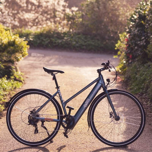 EMU EVO UNISEX STEP-THROUGH HYBRID ELECTRIC BIKE 250W GREY - Charge & Glide