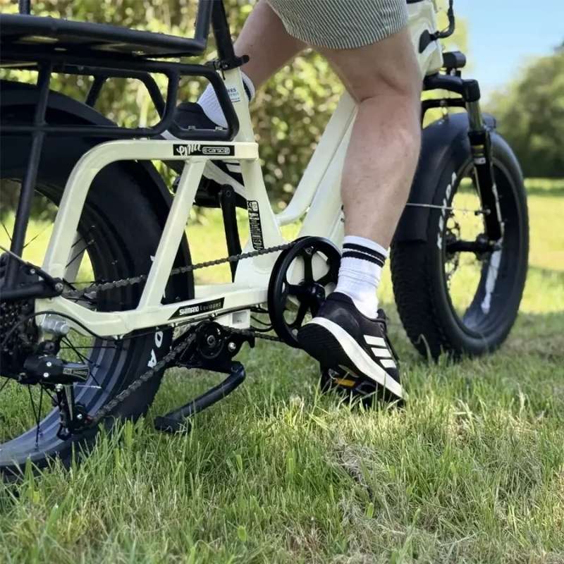 Emu Longtail Step-Through Cargo Electric Bike 250W - Charge & Glide
