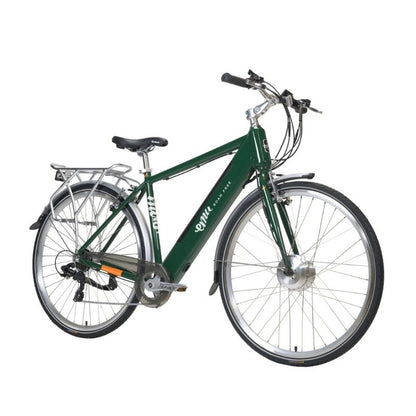 EMU ROAM MK2 CROSSBAR HYBRID ELECTRIC BIKE 250W RACING GREEN - Charge & Glide