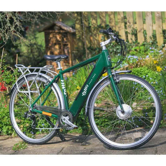 EMU ROAM MK2 CROSSBAR HYBRID ELECTRIC BIKE 250W RACING GREEN - Charge & Glide