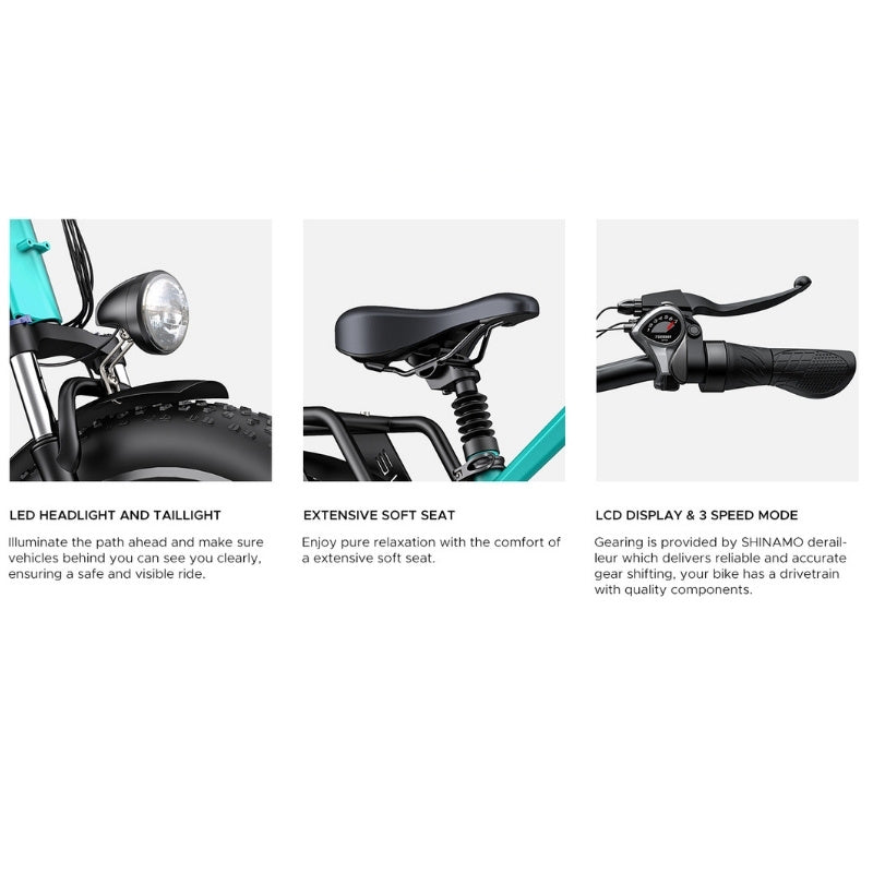 ENGWE E26 ALL TERRAIN FAT TYRE ELECTRIC BIKE 250W - Charge & Glide