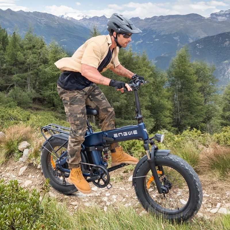 ENGWE Engine Pro 3.0 Boost Folding Full-Suspension Fat-Tyre Electric Bike - 250W