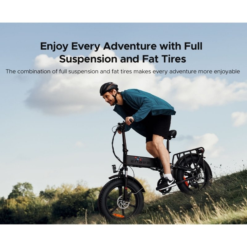 ENGWE ENGINE X FOLDING FAT TYRE ELECTRIC BIKE 250W - Charge & Glide