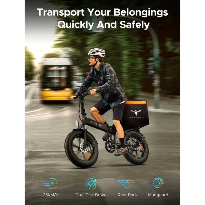 ENGWE EP-2 PRO FOLDING ALL-TERRAIN FAT-TYRE ELECTRIC BIKE - 250W - Charge & Glide