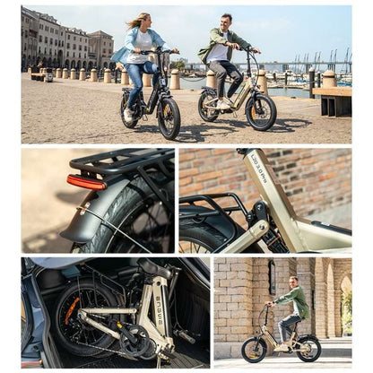 ENGWE L20 3.0 Pro Mid-Drive Full-Suspension Folding Electric Bike 250W - Charge & Glide