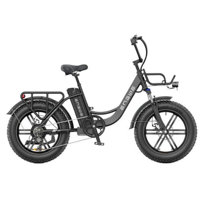 ENGWE L20 BOOST STEP THROUGH FAT TYRE CARGO ELECTRIC BIKE 250W - Charge & Glide