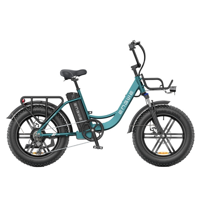 ENGWE L20 BOOST STEP THROUGH FAT TYRE CARGO ELECTRIC BIKE 250W - Charge & Glide