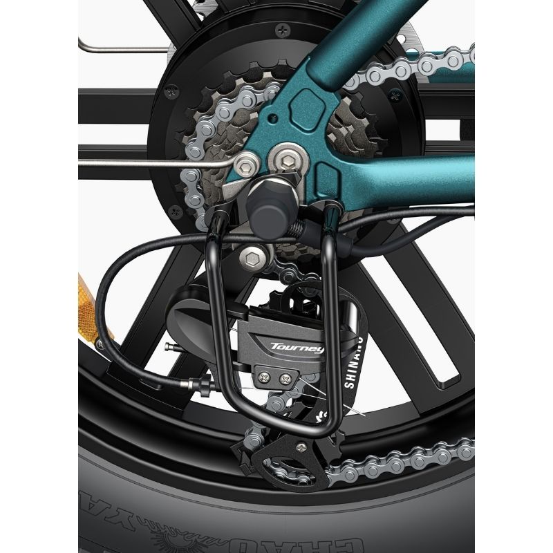 ENGWE L20 BOOST STEP THROUGH FAT TYRE CARGO ELECTRIC BIKE 250W - Charge & Glide