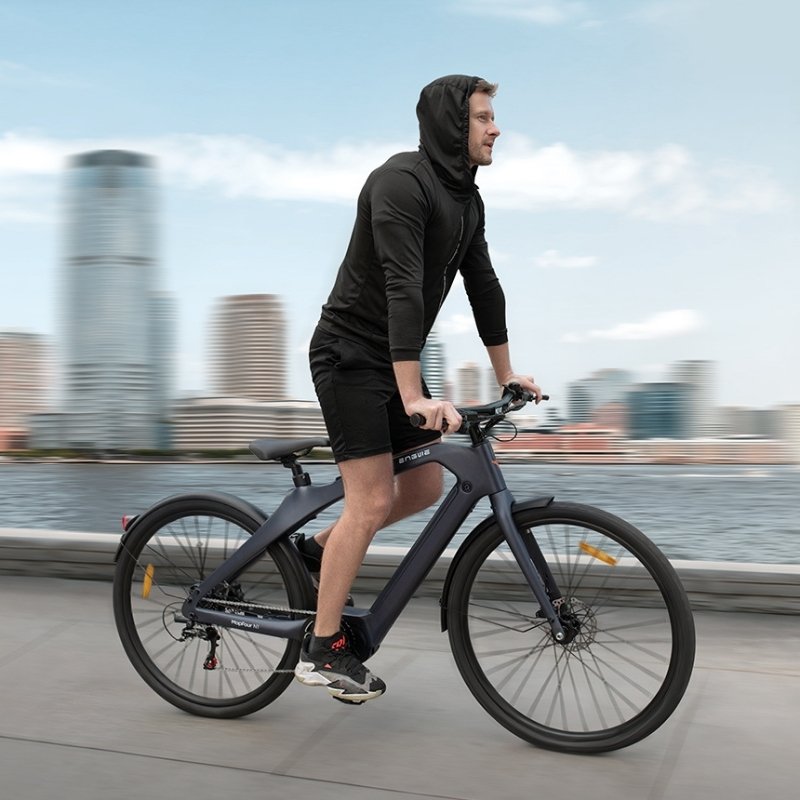 ENGWE MAPFOUR N1 PRO MID-DRIVE CARBON FIBRE CITY ELECTRIC BIKE 250W | 100KM RANGE, 80NM TORQUE - Charge & Glide