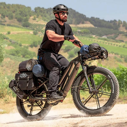 FIIDO TITAN FAT-TYRE TOURING LONG-RANGE ELECTRIC BIKE - 250W - Charge & Glide