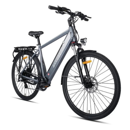 HYGGE AARHUS CITY ELECTRIC BIKE 250W | 80KM RANGE, SHIMANO 8-SPEED, GRAPHITE GREY - Charge & Glide