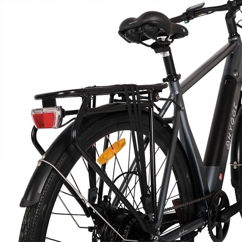 HYGGE AARHUS CITY ELECTRIC BIKE - 250W, 80KM RANGE, SHIMANO 8-SPEED, GRAPHITE GREY - Charge & Glide