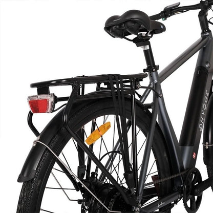 HYGGE AARHUS CITY ELECTRIC BIKE - 250W, 80KM RANGE, SHIMANO 8-SPEED, GRAPHITE GREY - Charge & Glide