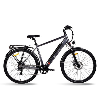 HYGGE AARHUS CITY ELECTRIC BIKE 250W | 80KM RANGE, SHIMANO 8-SPEED, GRAPHITE GREY - Charge & Glide