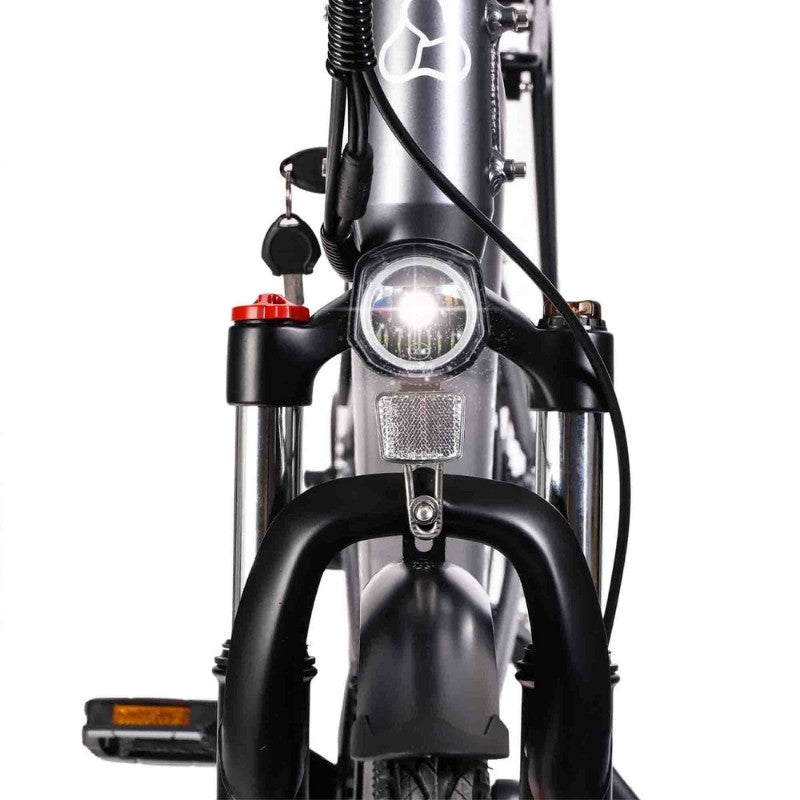 HYGGE AARHUS STEP CITY ELECTRIC BIKE - 250W, 80KM RANGE, SHIMANO 8-SPEED, GRAPHITE GREY - Charge & Glide