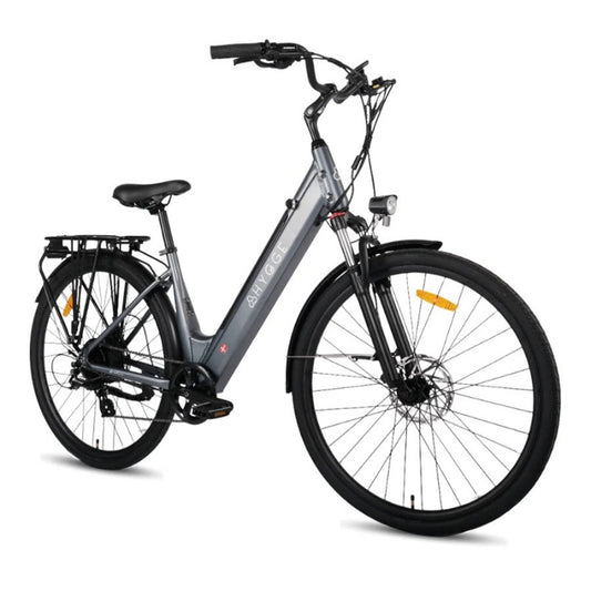 HYGGE AARHUS STEP CITY ELECTRIC BIKE 250W | 80KM RANGE, SHIMANO 8-SPEED, GRAPHITE GREY - Charge & Glide