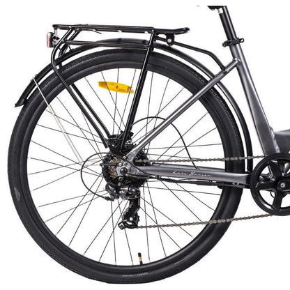 HYGGE AARHUS STEP CITY ELECTRIC BIKE - 250W, 80KM RANGE, SHIMANO 8-SPEED, GRAPHITE GREY - Charge & Glide