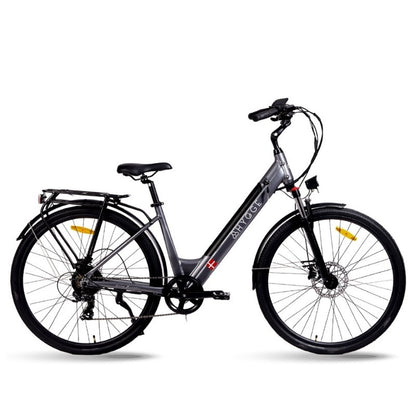 HYGGE AARHUS STEP CITY ELECTRIC BIKE 250W | 80KM RANGE, SHIMANO 8-SPEED, GRAPHITE GREY - Charge & Glide
