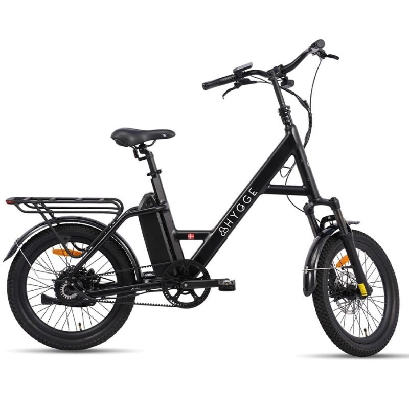 Hygge Herlev Auto Lightweight City Electric Bike 250W Charcoal Black  - Charge & Glide