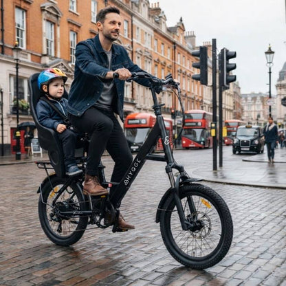 Hygge Herlev Auto Lightweight City Electric Bike 250W Charcoal Black  - Charge & Glide