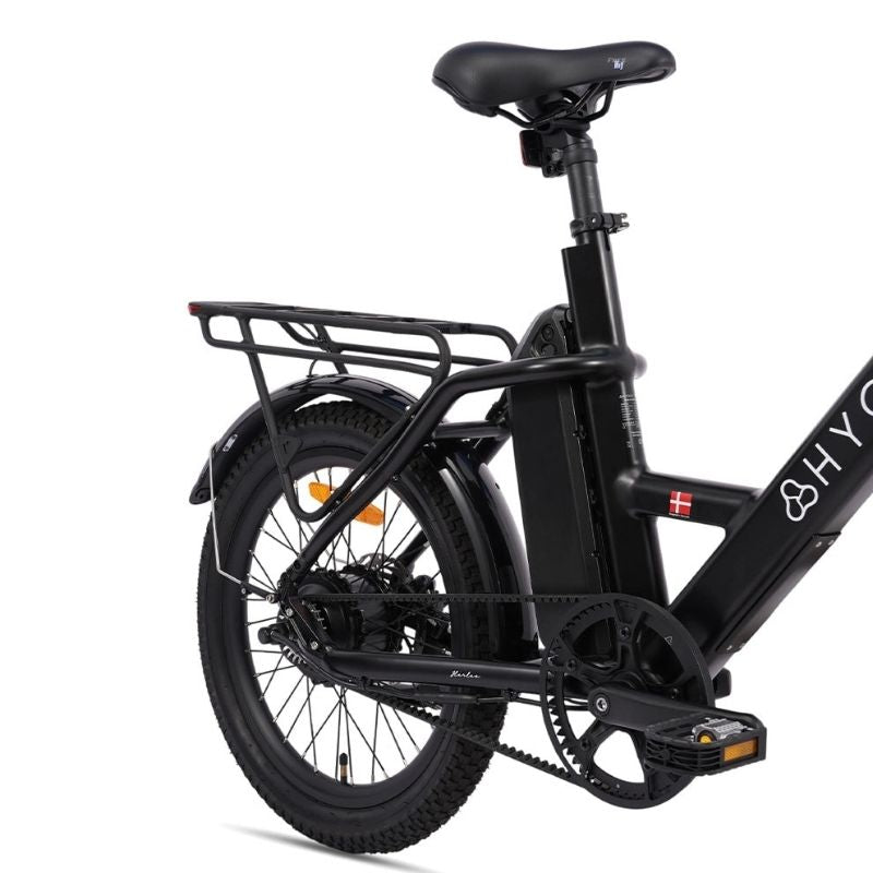 Hygge Herlev Auto Lightweight City Electric Bike 250W Charcoal Black  - Charge & Glide
