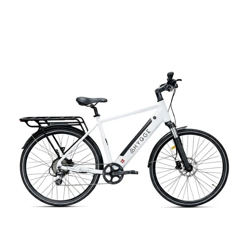 Hygge Lossø Commuter E-Bike 250W, Ivory White - Charge & Glide