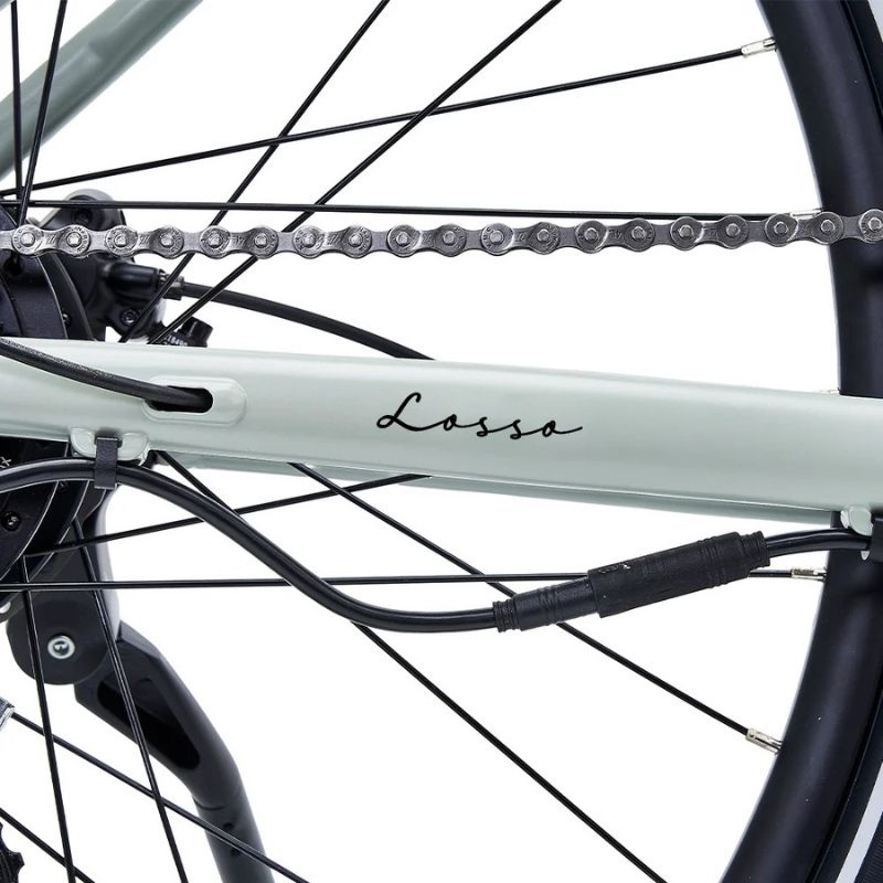 Hygge Lossø Step Step-Through Commuter E-Bike 250W, Moss Grey