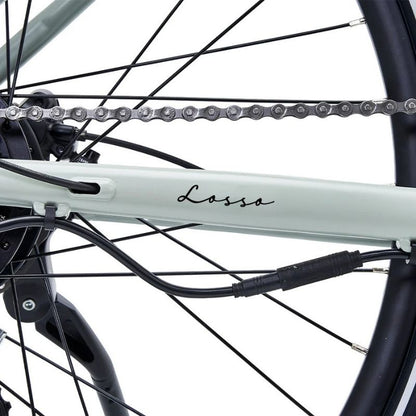 Hygge Lossø Step Step-Through Commuter E-Bike 250W, Moss Grey