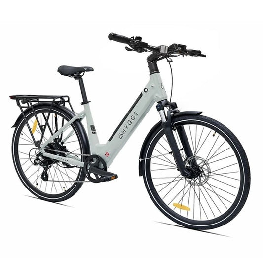 Hygge Lossø Step Step-Through Commuter E-Bike 250W, Moss Grey