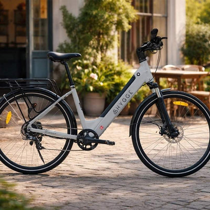 Hygge Lossø Step Step-Through Commuter E-Bike 250W, Moss Grey