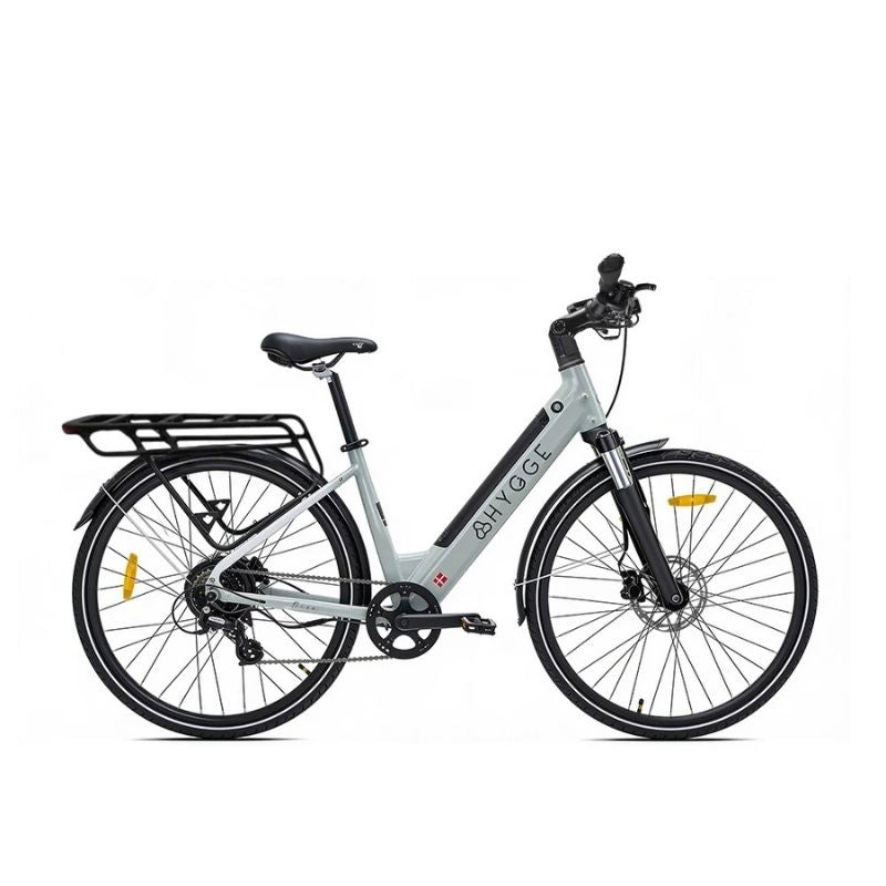 Hygge Lossø Step Step-Through Commuter E-Bike 250W, Moss Grey