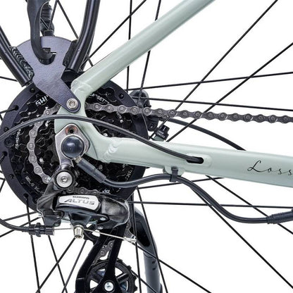Hygge Lossø Step Step-Through Commuter E-Bike 250W, Moss Grey