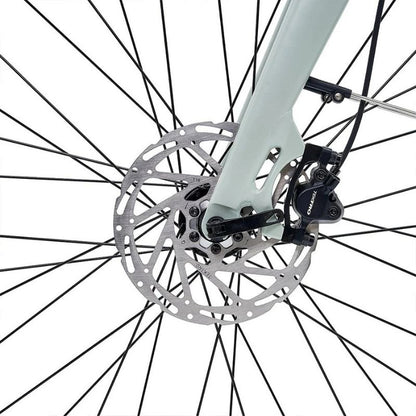 Hygge Nivø Step-Through Commuter Electric Bike - 250W, Shimano 8-Speed, Moss Grey