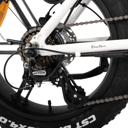 HYGGE VESTER FOLDING FAT-TYRE ELECTRIC BIKE - 250W, 80KM RANGE, SHIMANO 7-SPEED