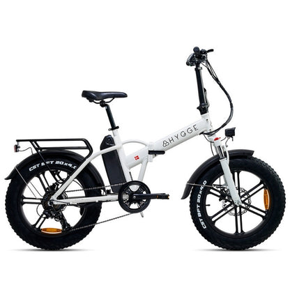 HYGGE VESTER FOLDING FAT-TYRE ELECTRIC BIKE 250W | 80KM RANGE, SHIMANO 7-SPEED - Charge & Glide